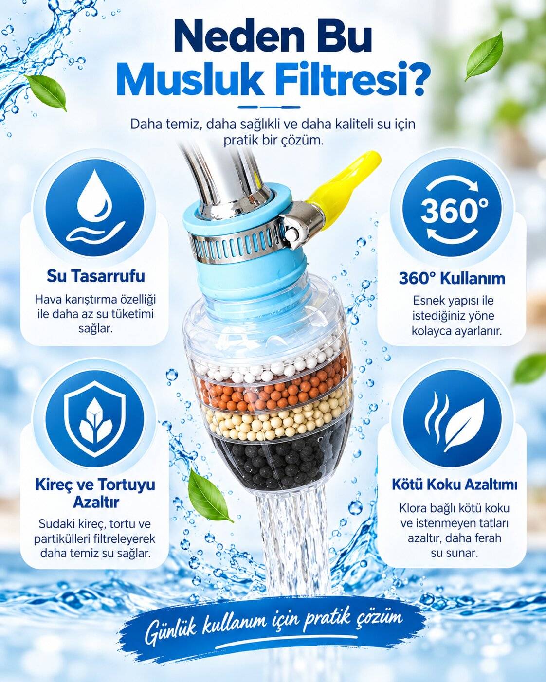 3 farklı renk seçeneği